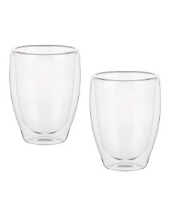 COLLECTION Набор стаканов с двойными стенками 2шт 330 мл стекло By