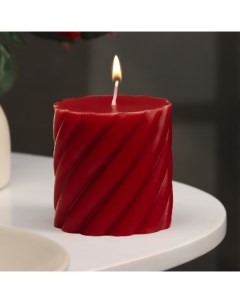 Свеча витая Вишня 7 5х7 5 см цилиндр ароматическая Yueyan candle
