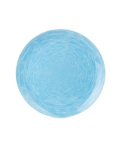 Тарелка обеденная Brush Mania Light blue 26 см голубая Luminarc