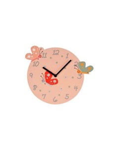 Детские настенные часы В МИРЕ МАЛЫШЕЙ БАБОЧКИ MDF 28 см Koopman international