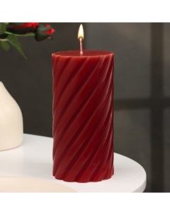 Свеча витая Вишня 7 5х15 см цилиндр ароматическая Yueyan candle