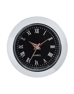 Вставка часы кварцевые 9667813 d 2 5 см LQ377А дискретный ход черные Nobrand
