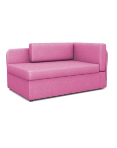 Диван кровать ФОКУС Компакт Правый 135х83х61 см рогожка розовая 35901 Фокус- мебельная фабрика