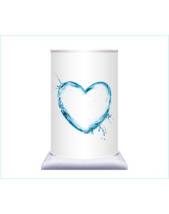 Чехол на бутыль 19 литров сердце для кулера Aqua work