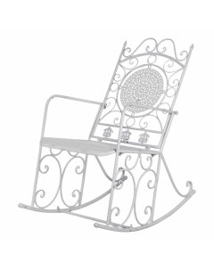 Кресло качалка белое 56 x 97 x 107 см Anxi jiacheng
