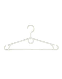 Набор вешалок для одежды с вращающимся крючком 30 шт белый Nobrand