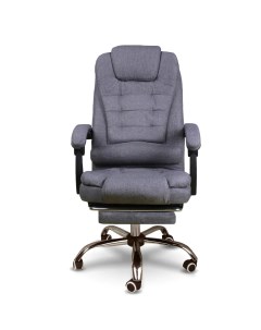 Компьютерное кресло 606F с массажем светло серый Domtwo