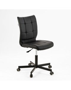 Кресло CH 330M черная эко кожа Leather Black крестовина металл черный Бюрократ