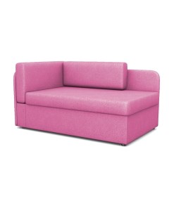 Диван кровать ФОКУС Компакт Левый 135х83х61 см рогожка розовая 35900 Фокус- мебельная фабрика