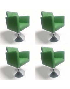 Парикмахерское кресло Фьюжн зеленый 4 шт 65х50х57 Nobrand