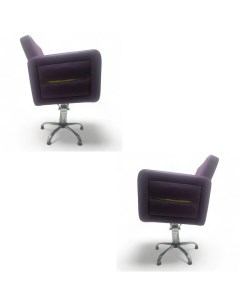 Парикмахерское кресло Лоренс фиолетовый 2 шт 65х61х59 Nobrand