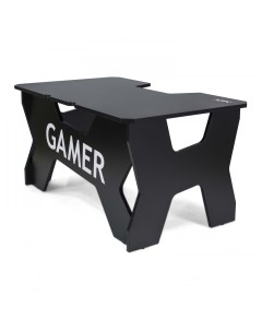 Стол компьютерный геймерский GAMER2 DS N черный с белым логотипом Nek