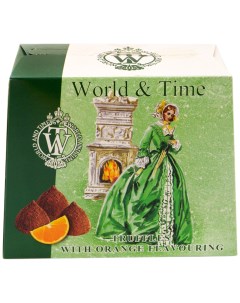 Шоколадные конфеты Трюфели апельсин 160 г World & time