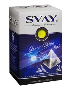 Чай зеленый Green China в пирамидках 2 г х 20 шт Svay