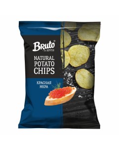 Чипсы картофельные красная икра 120 г Bruto snacks