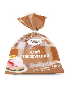 Хлеб Старорусский ржано пшеничный подовый в нарезке 700 г Русский хлеб