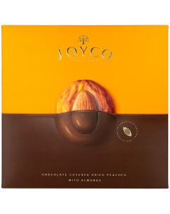 Подарочный набор Шоколадные конфеты Сухофрукт персика в шоколаде с миндалем 190г Joyco