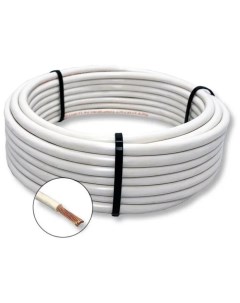Провод электрический ПуГВ 1х4 мм2 Белый 30м кабель силовой медь Nobrand