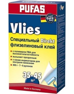 ПУФАС N0513 Клей обойный флизелиновый Индикатор 0 3кг Euro 3000 Vlies Direkt Pufas