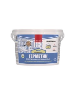 Герметик акриловый межшовный теплый шов WOOD PROFESSIONAL сосна 3 кг ведро Neomid