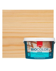 Защитная декоративная пропитка для древесины BIO COLOR aqua 2020 бесцветный 9л Neomid