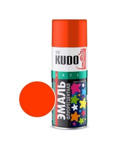 КУДО KU 1206 Эмаль флуоресцентная оранжево красная 0 52л Kudo