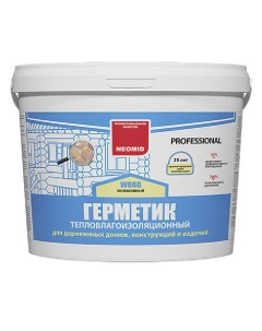 Герметик акриловый межшовный теплый шов WOOD PROFESSIONAL сосна 15 кг Neomid