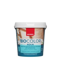 Защитная декоративная пропитка для древесины BIO COLOR aqua венге 0 9 л Neomid