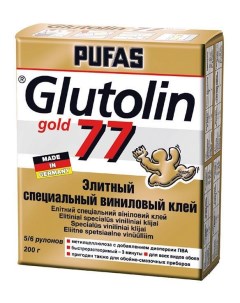 ПУФАС N390 00 Элитный клей для виниловых и тяжелых обоев 0 2кг Glutolin 77 Instant Elite Pufas