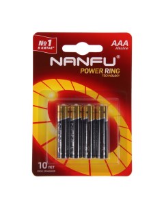 Батарейка AAA 9905034 алкалиновая LR03 4BL 1 5В блистер 4 шт Nanfu