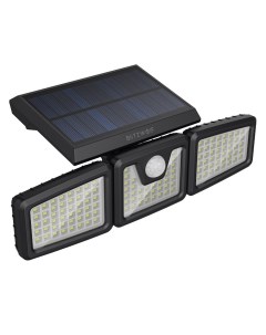 Прожектор BlitzWolf BW OLT4 3 Heads Adjustable Solar Sensor Flood Light 18000 mAh Black Nobrand