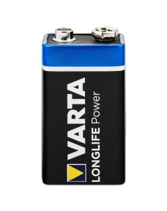 Батарейка HIGH ENERGY LONGLIFE POWER крона 9 В 9V 1 штука в блистере Varta