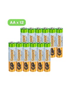 Батарейки Batteries Super алкалиновые АА 12 шт Gp