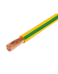 Провод электрический ПуГВ 1х1 5 мм2 Желто Зеленый 10 м кабель силовой медь Lep
