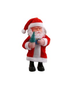 Новогодняя фигурка Дед Мороз с елкой и подарком Р00012810 1 шт Зимнее волшебство