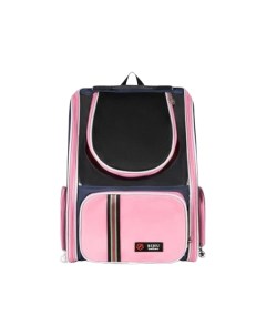 Рюкзак переноска для животных 14497 с ручкой розовый 33х24х46см Зоо няня