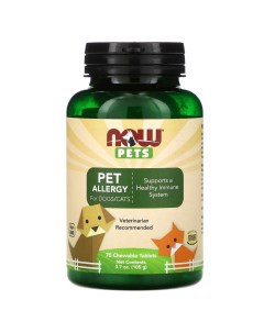 Комплекс для собак и кошек витамины от аллергии 75таб Now