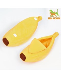 Лежанка для животных Банан жёлтый текстиль 40 х 15 х 10 см Пижон