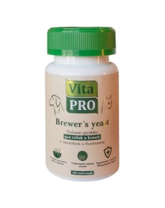 Витамины для собак и кошек Brewer s yeast с чесноком и биотином 140 табл Vitapro
