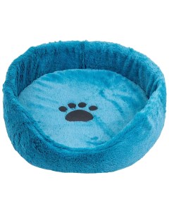 Лежак для животных LISA круглый с подушкой бирюзовый 60х60х18 см Zoo-m