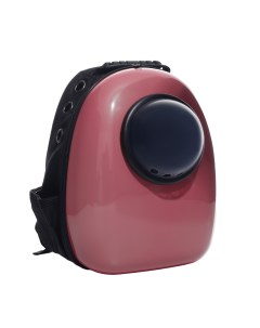 Рюкзак для переноски животных с окном для обзора 32 х 25 х 42 см розовый Пижон