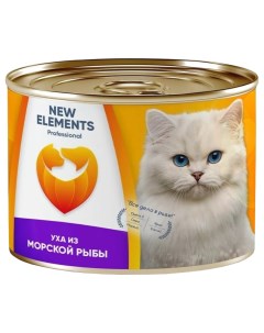 Консервы для кошек Уха из морской рыбы 240г New elements