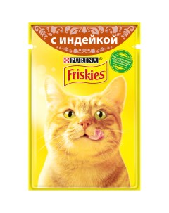 Влажный корм для кошек c индейкой в подливе 85г Friskies