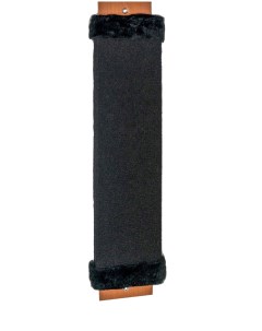Когтеточка средняя ковролин с пропиткой мех черный 57 х 12 х 1 5 см Eco