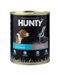 Влажный корм для собак с кроликом 850 г Hunty