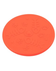 Игрушка для собак Летающая тарелка фрисби оранжевая 20 см Пижон