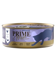 Влажный корм для кошек Cat Grain Free курица и тунец 12 шт по 100 г Prime meat