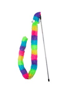 Игрушка для кошек Цветной червяк дразнилка разноцветный Bentfores