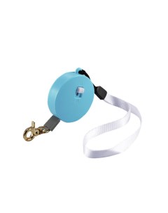 Поводок рулетка для собак с петлей на руку голубой нейлон пластик 2 м Bentfores