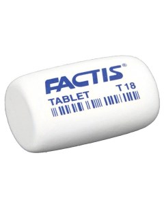 Ластик Tablet T 18 45х28х13 мм белый скошенный край CMFT18 18 шт Factis